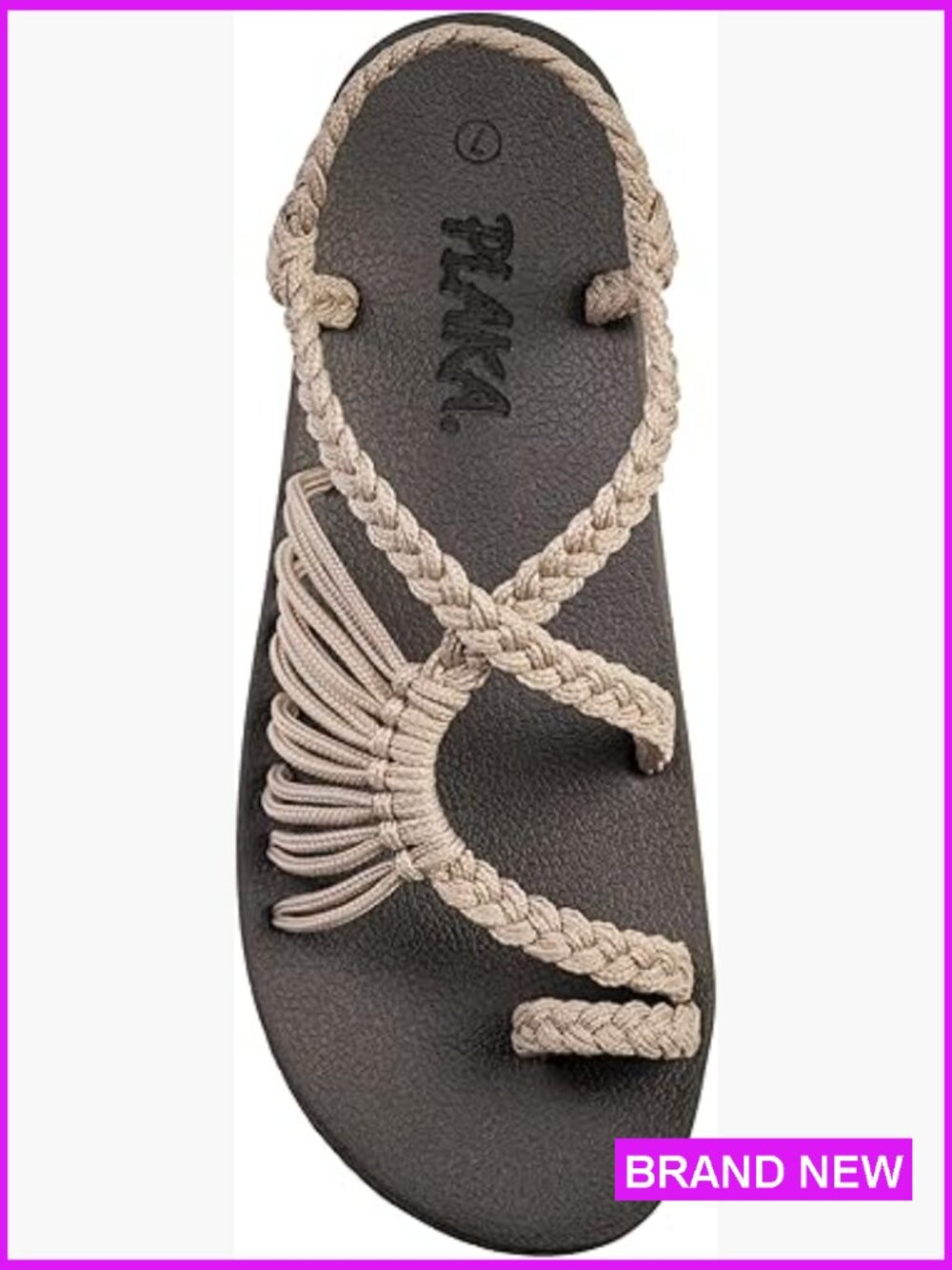 Strappy Arch Support Walking Sandals Adjustable Slingback Lightweight Casual
